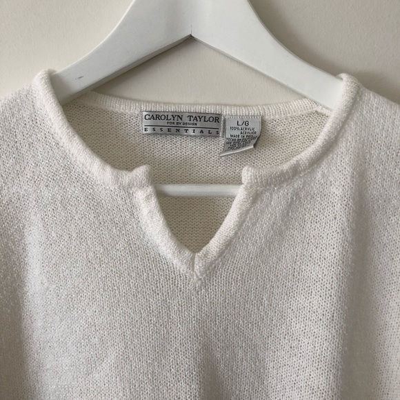 vintage 90s Tri Colorblock Short sleeve Top - Picture 2 of 2